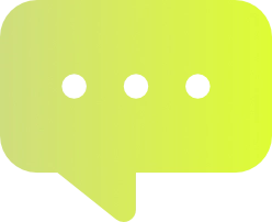 Gelbe Sprechblase mit drei schwarzen Punkten, die ein laufendes Hotelmarketing-Gespräch symbolisieren.